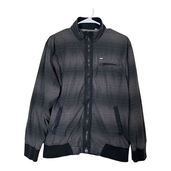 Mens Jacket Long Sleeves Pockets Full Zip Cotton Lined Size XL - Picture 1 of 15